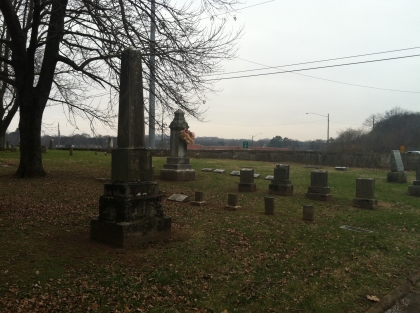 Harper Family Plot. Just another view. Gertrude's grave would be in the bottom left section of the picture.